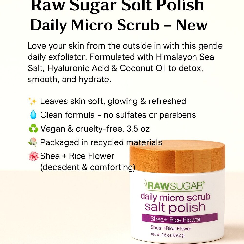 RAW SUGAR body scrub